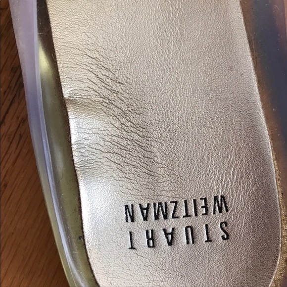 Stuart Weitzman  size 10 clear Rhinestone studded jelly flip flops thongs - Picture 4 of 9